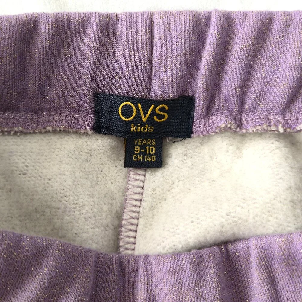 OVS Kids | Lavender & Metallic Gold Joggers | Size 9-10 - Picture 2 of 9
